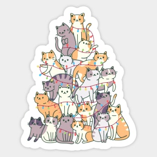 Christmas Cat Tree Sticker